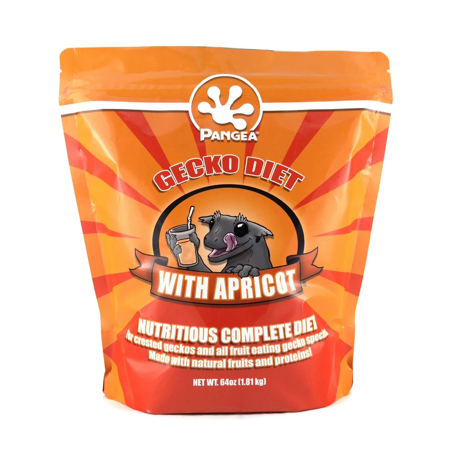Pangea Gecko Diet with Apricot [64oz / 4lbs / 1.81g] Bag