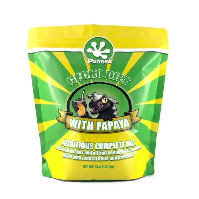Pangea Gecko Diet with Papaya [64oz / 4lbs / 1.81kg] Bag