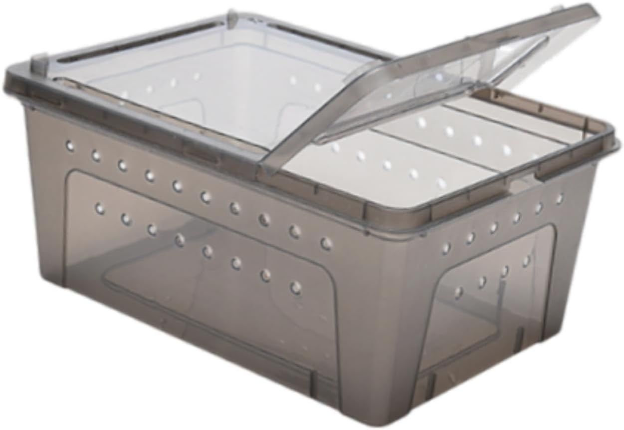 Dual-Purpose Reptile Egg Laying &amp; Habitat Tub [Dark]