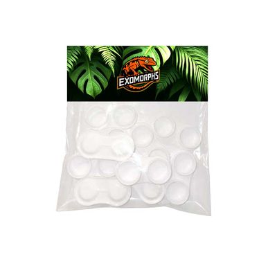 EXOMORPHS - Hatchling/Juvenile Reptile Double Food Dishes [10 Pack]