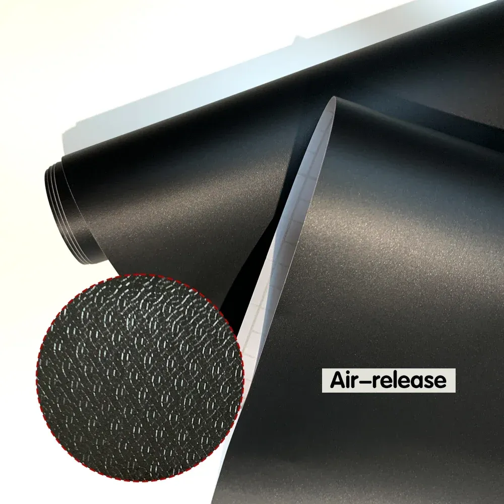 Matte Black Scratch &amp; Water-Resistant Adhesive Vinyl