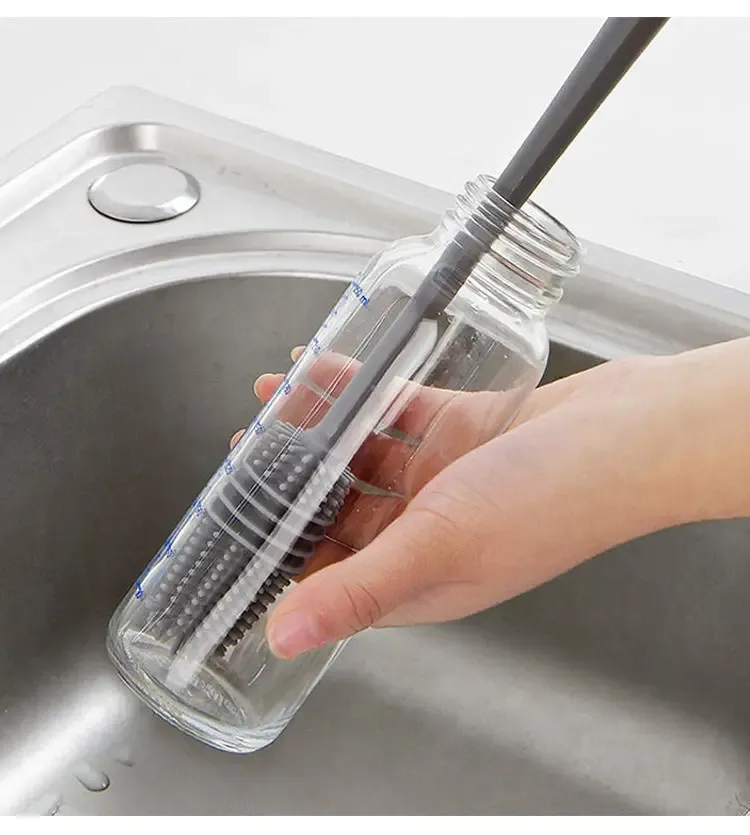 Silicone Scrubbing Cleaning Brush for Reptile Bottles