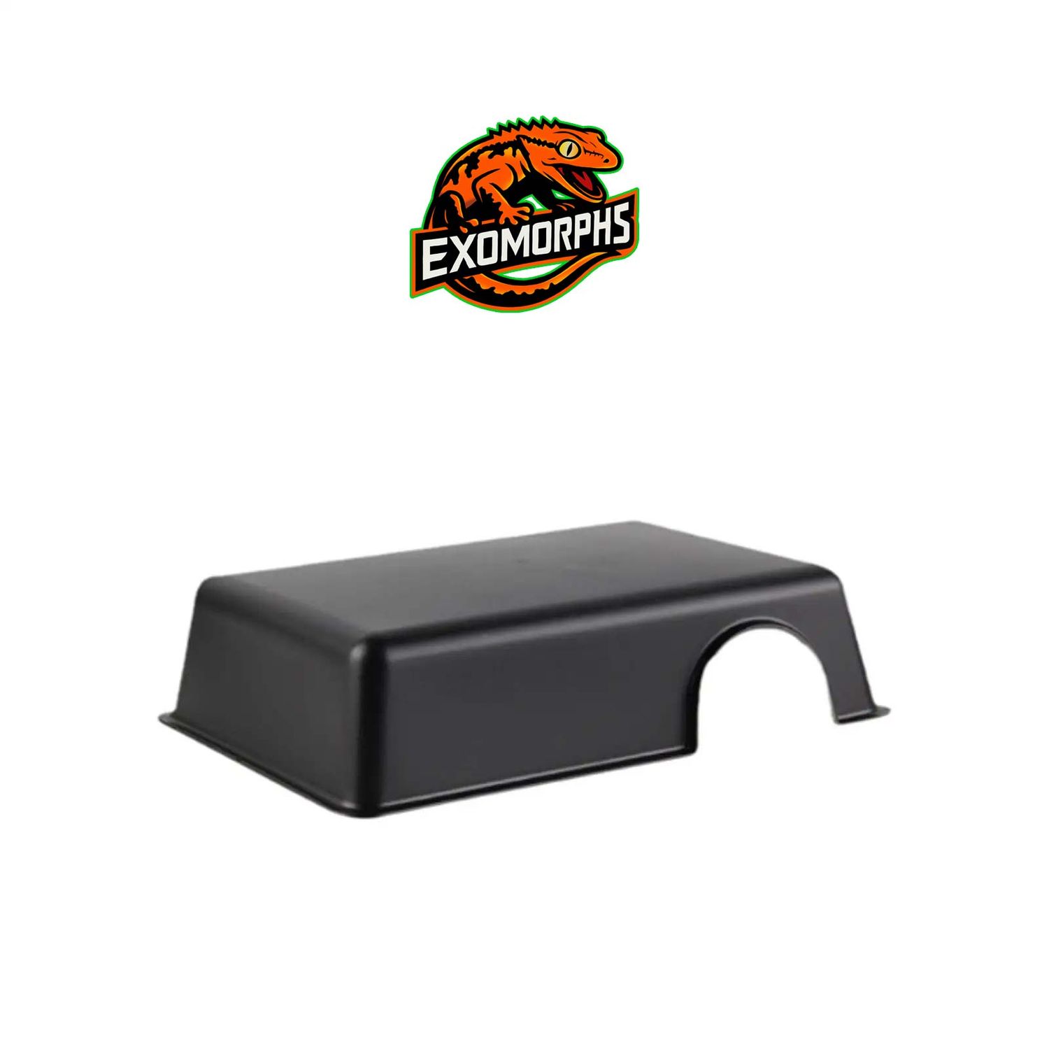 Plastic Black Reptile Hide Box [Large]