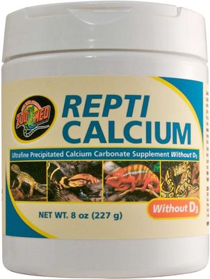 ZooMed Repti Calcium Without D3 [8oz / 227g] Tub