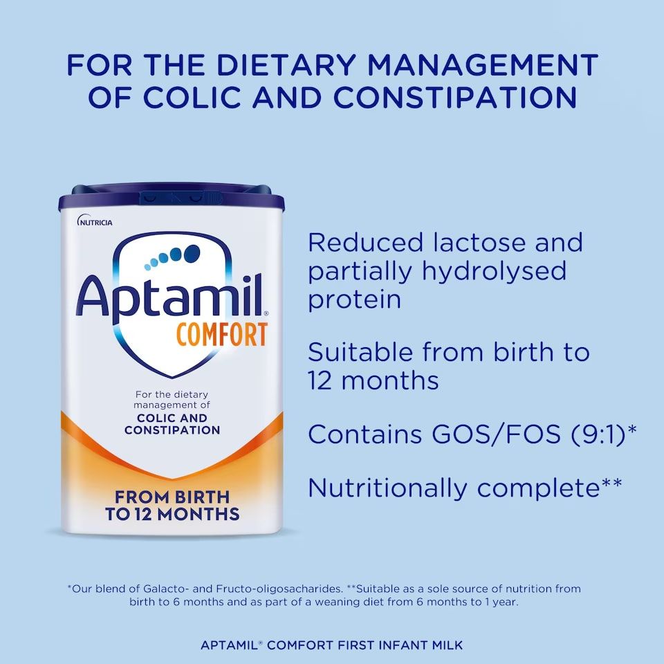 Aptamil Comfort Baby Milk Formula Powder from Birth 800g