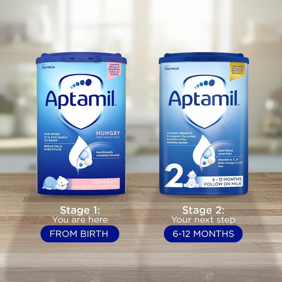 Aptamil Hungry First Baby Milk Formula Powder from Birth 800g Tub