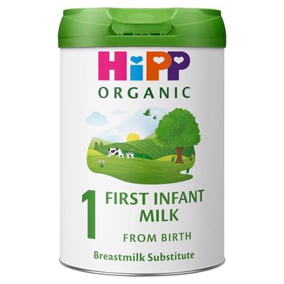 HiPP Organic 1 First Infant Baby Milk Powder Formula, From Birth, 800g Tub