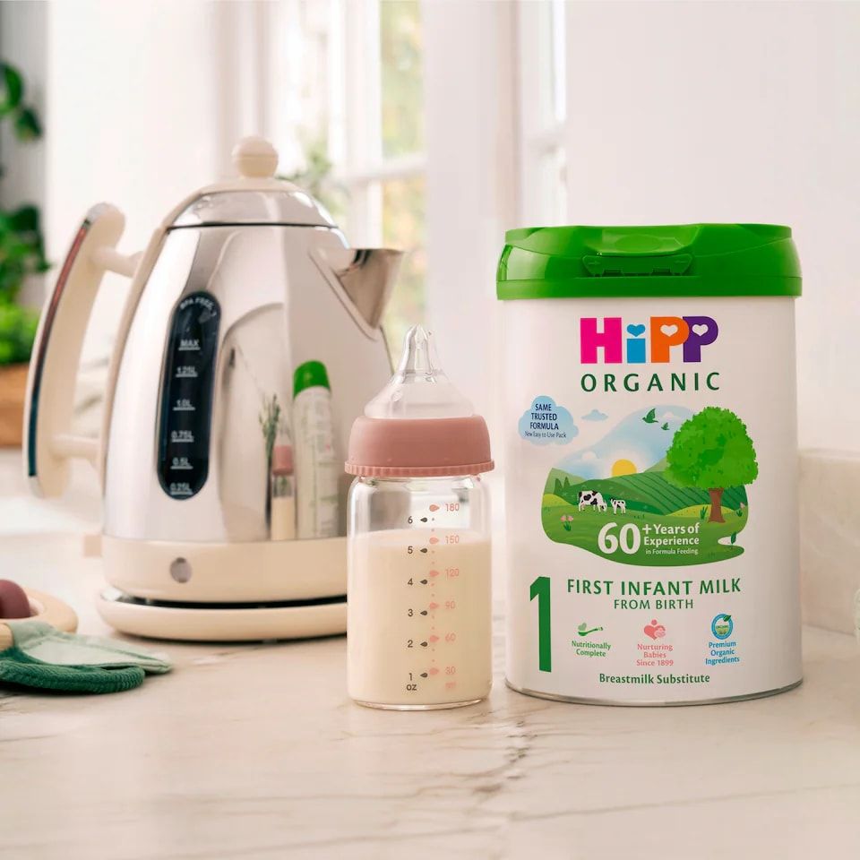 HiPP Organic 1 First Infant Baby Milk Powder Formula, From Birth, 800g Tub