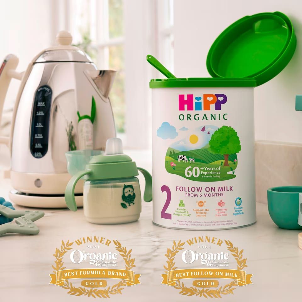 HiPP Organic 2 Follow on Baby Milk Powder Formula, From 6 Months, 800g Tub