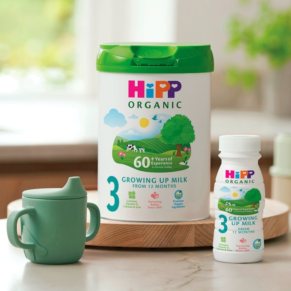 HiPP Organic 3 Growing up Baby Milk Powder Formula, From 12 Months, 800g Tub