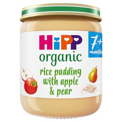 Hipp Organic Rice Pudding With Apple &amp; Pear 7+ Months 160G