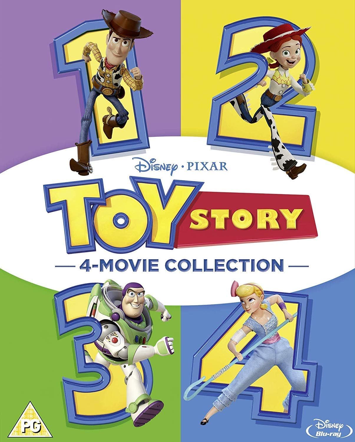 Toy Story 1 2 3 4 Complete Collection [4 Movie Collection] Blu-ray Boxset [Region Free]