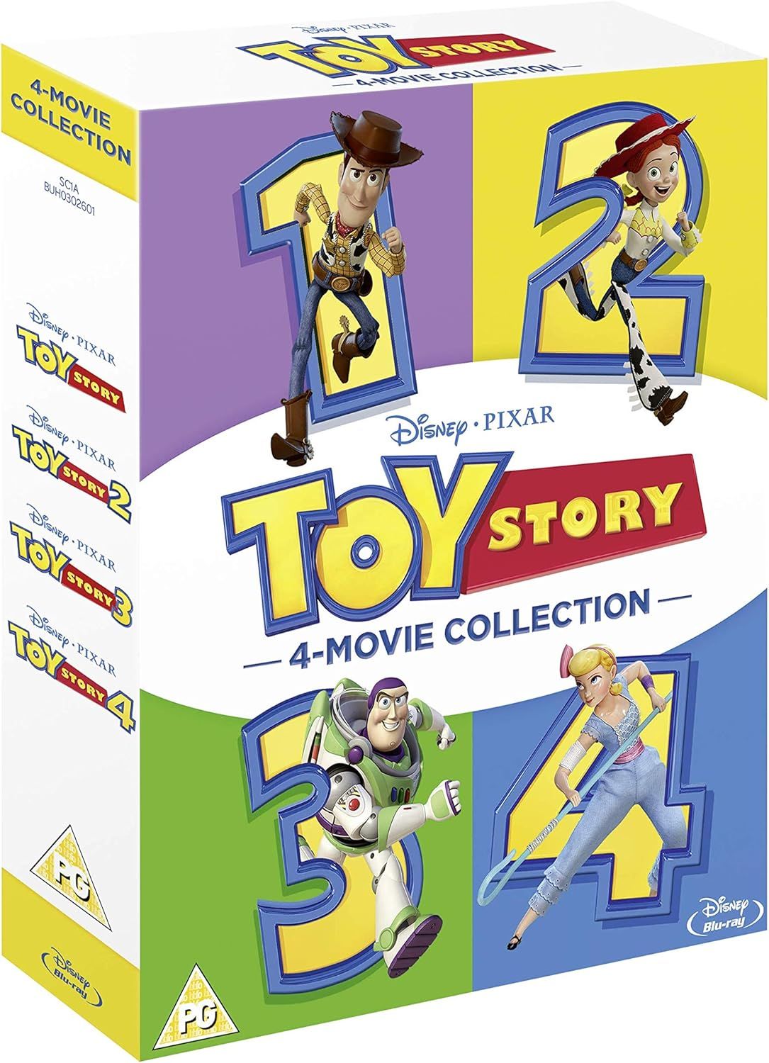 Toy Story 1 2 3 4 Complete Collection [4 Movie Collection] Blu-ray Boxset [Region Free]