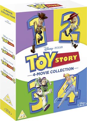 Toy Story 1 2 3 4 Complete Collection [4 Movie Collection] Blu-ray Boxset [Region Free]