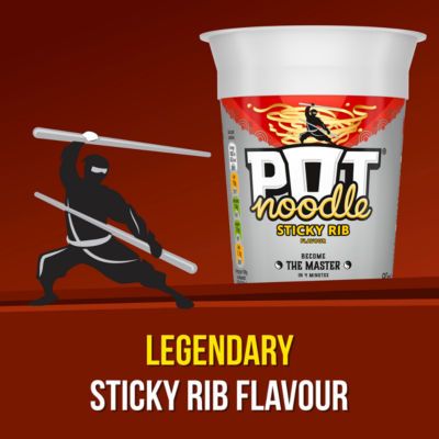 Pot Noodle [Sticky Rib Flavor] 90g