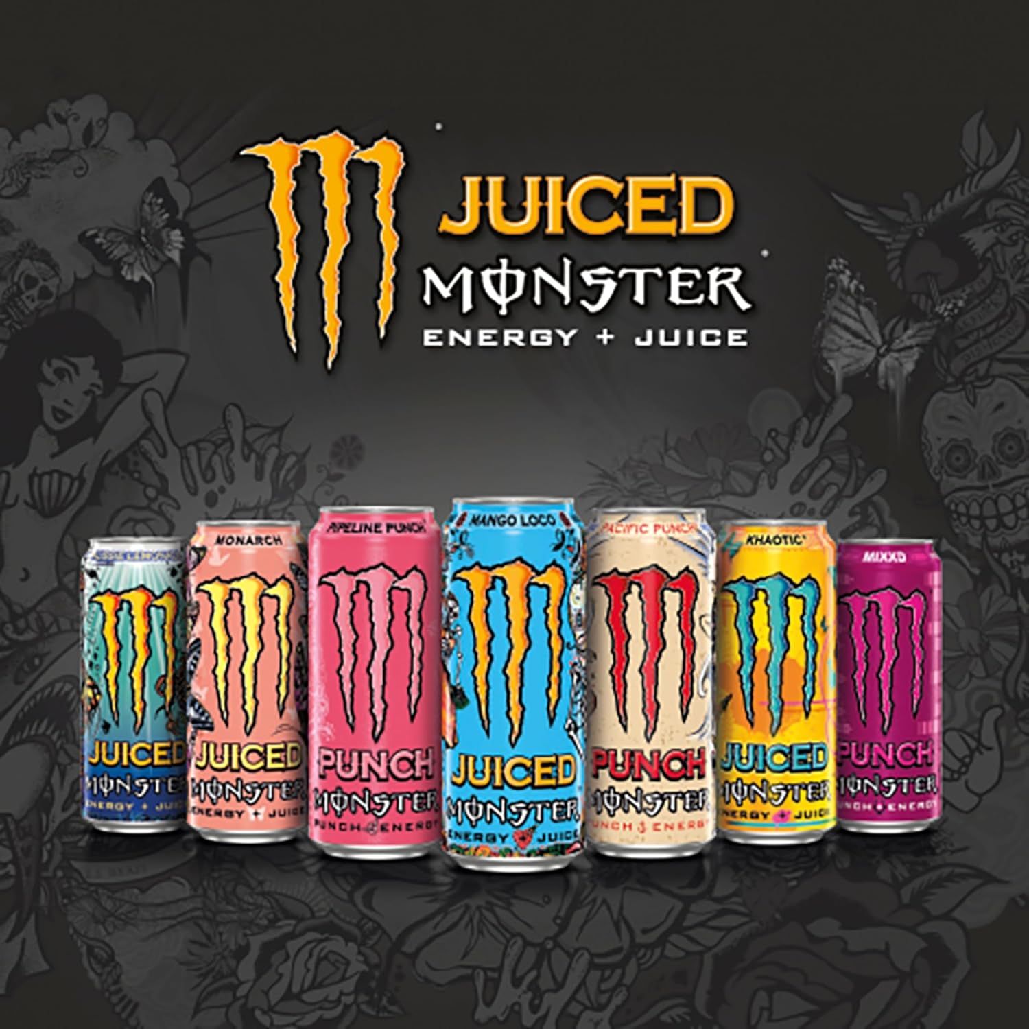 Monster Energy Khaotic [500ml] Can [CASE of 24 Cans]