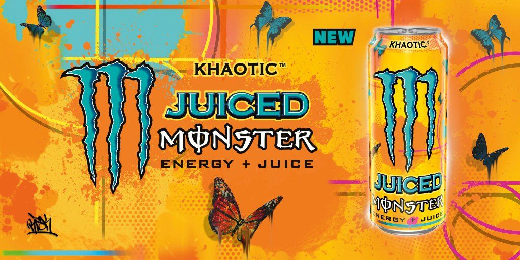 Monster Energy Khaotic [500ml] Can [CASE of 24 Cans]