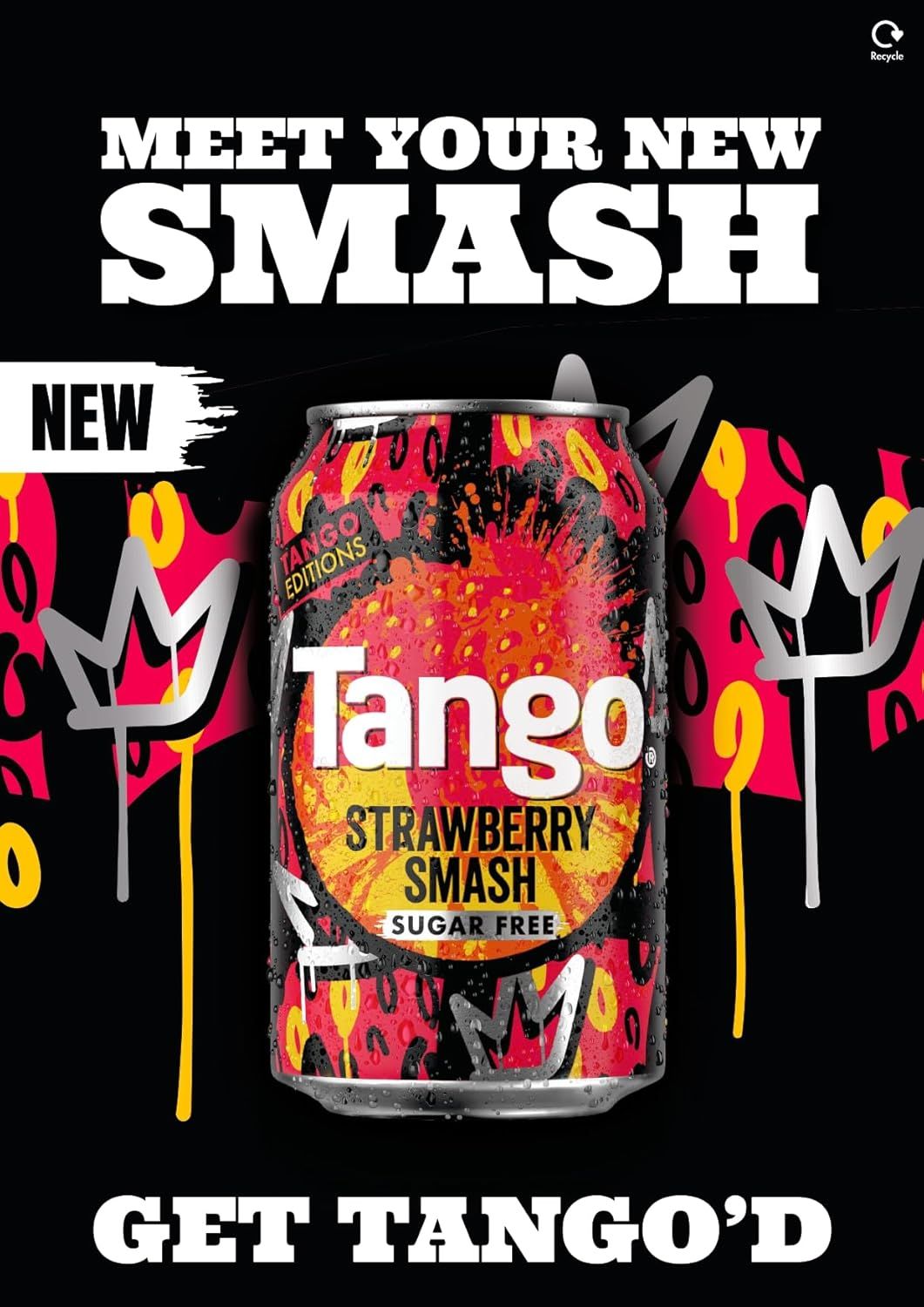 Tango [Sugar Free] Strawberry Smash 330ml Can