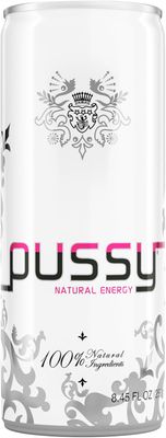 Pussy Natural Energy Drink 250ml Can