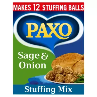 Paxo Sage and Onion Stuffing Mix 170g Box [Makes 12 Stuffing Balls]