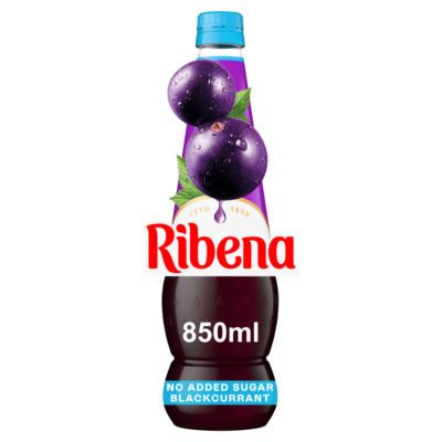 Ribena Light No Added Sugar Blackcurrant Squash 850ml Bottle