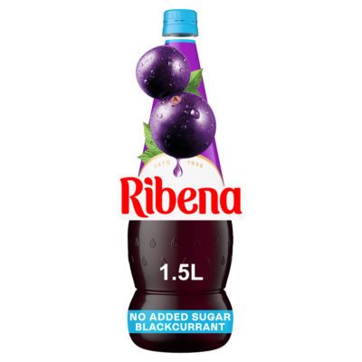 Ribena Light No Added Sugar Blackcurrant Squash 1.5L Bottle