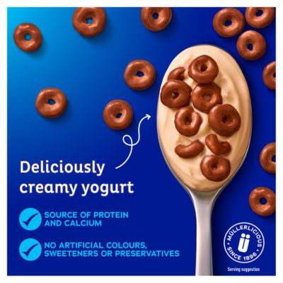 Muller Corner Toffee Yogurt with Chocolate Hoops 124g Yogurt
