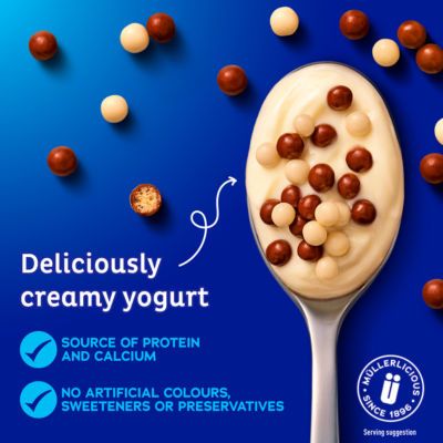Muller Corner Vanilla Yogurt with Chocolate Balls 124g Yogurt