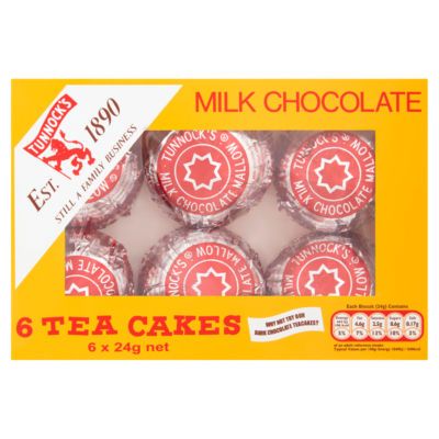Tunnock&#39;s [Tunnocks] Milk Chocolate Tea Cakes [6 PACK] Box