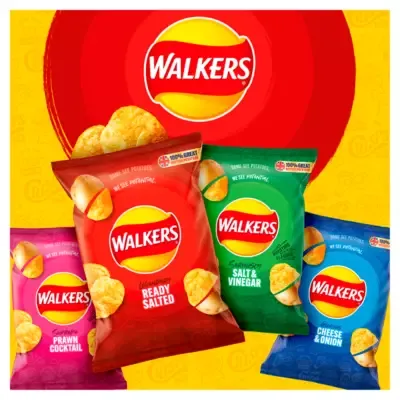 Walkers Cheese &amp; Onion Multipack Crisps (6 x 25g)