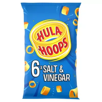 Hula Hoops Salt &amp; Vinegar Multipack Crisps (6 x 24g)