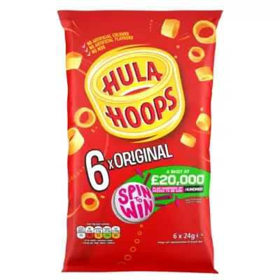 Hula Hoops Original Multipack Crisps (6 x 24g)