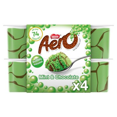 Aero Peppermint Chocolate Mousse 58g [4 PACK]