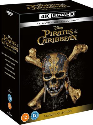 Pirates of the Caribbean 1 2 3 4 5 [5 Movie Collection] 4K Ultra HD + Blu-ray Boxset