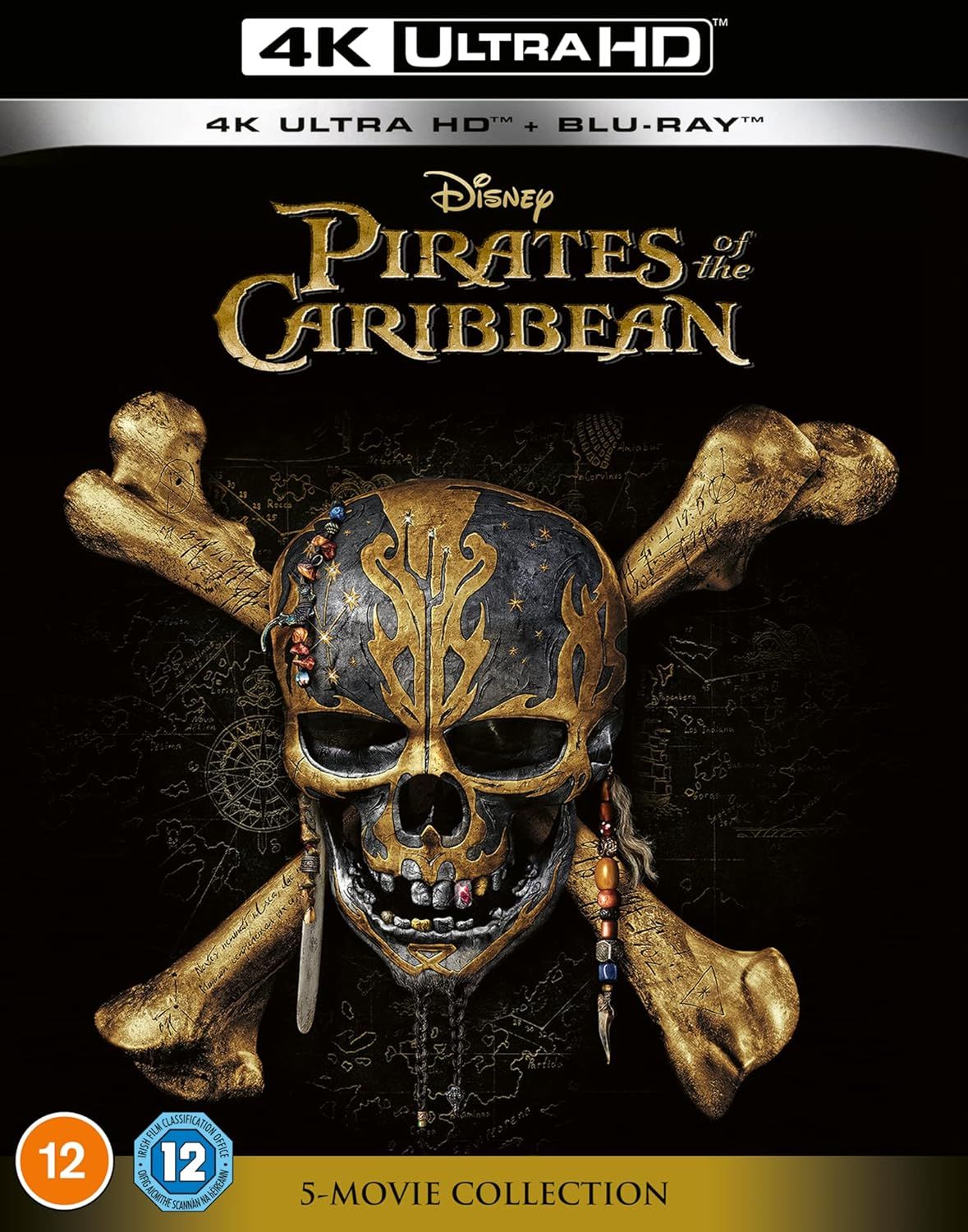Pirates of the Caribbean 1 2 3 4 5 [5 Movie Collection] 4K Ultra HD + Blu-ray Boxset