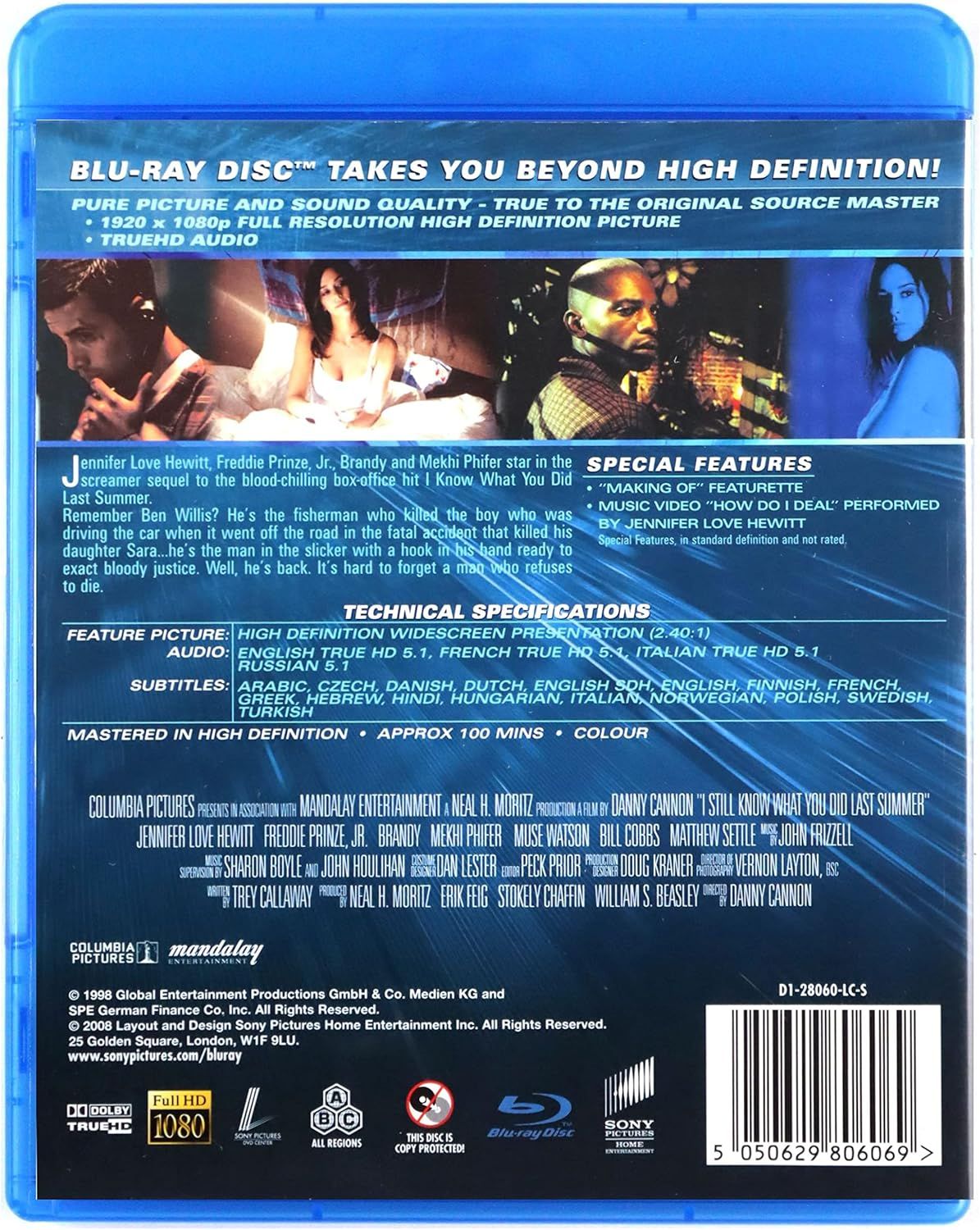 I Still Know What You Did Last Summer [1998] Blu-ray [Region Free]