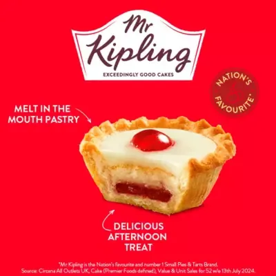 Mr Kipling Cherry Bakewell Tarts [6 Pack]