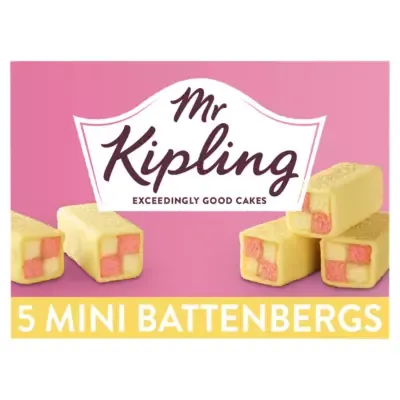 Mr Kipling Mini Battenberg Cakes [5 Pack]