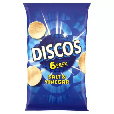 Discos Salt &amp; Vinegar Flavour [6 Pack] 6 x 25.5g