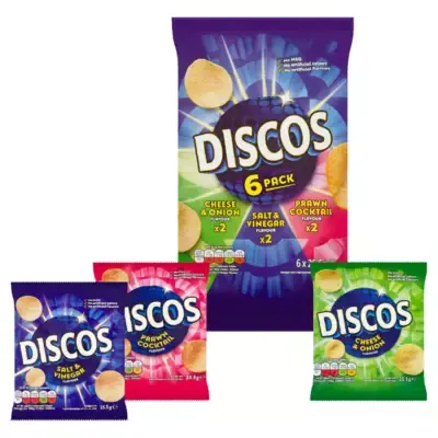 Discos Variety Multipack Crisps [6 Pack] 6 x 25.5g