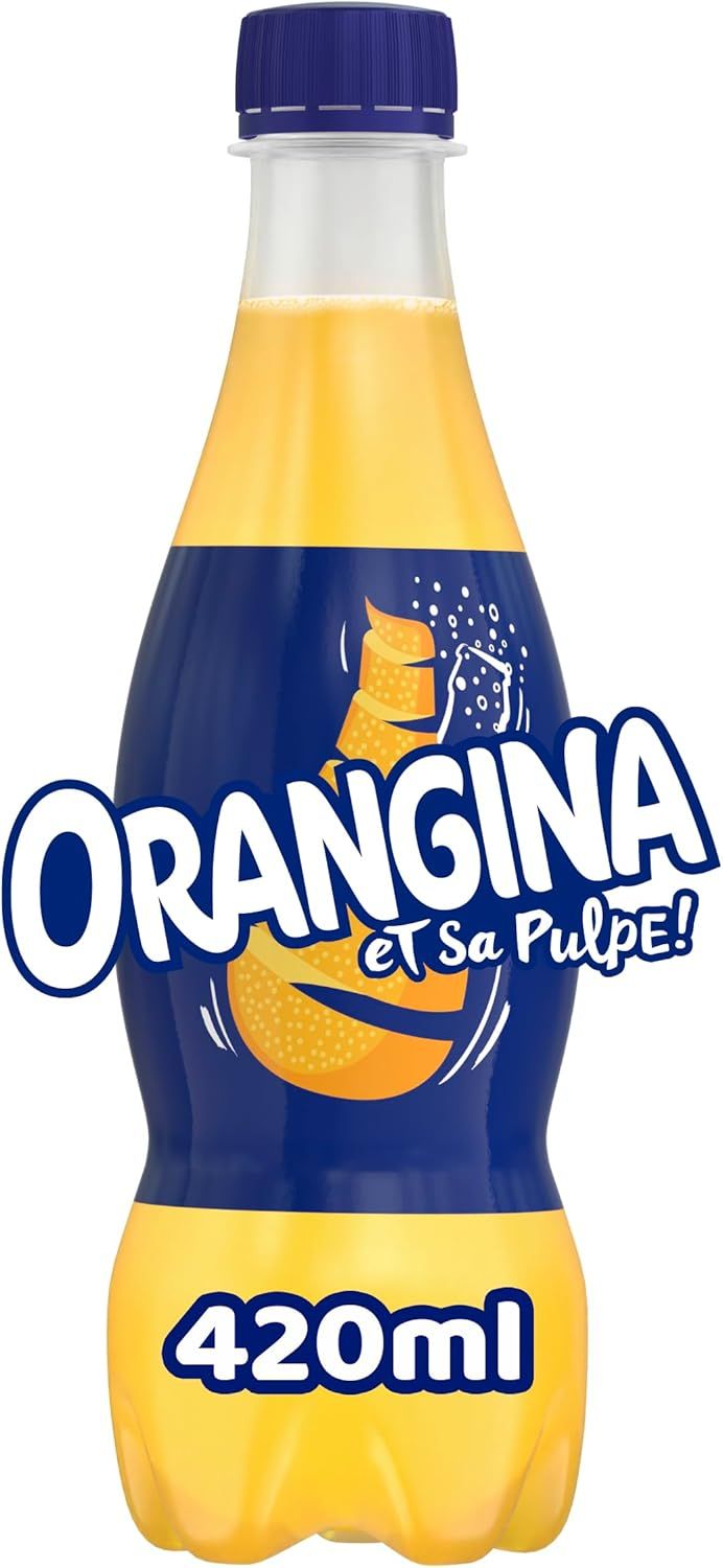 Orangina Sparkling Fruit Drink 420ml Plastic Bottle