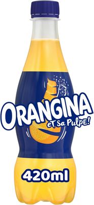 Orangina Sparkling Fruit Drink 420ml Plastic Bottle