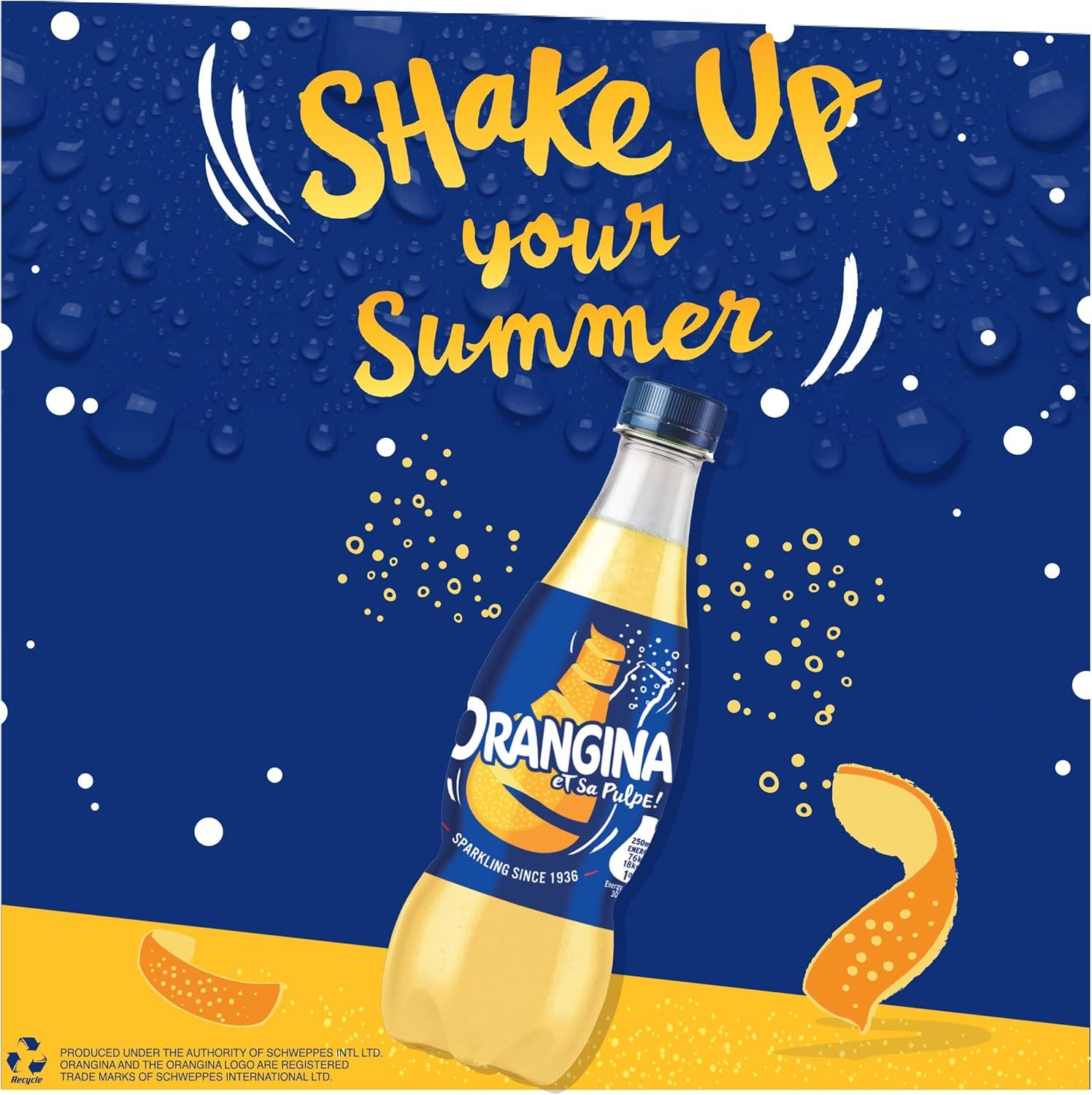 Orangina Sparkling Fruit Drink 420ml Plastic Bottle