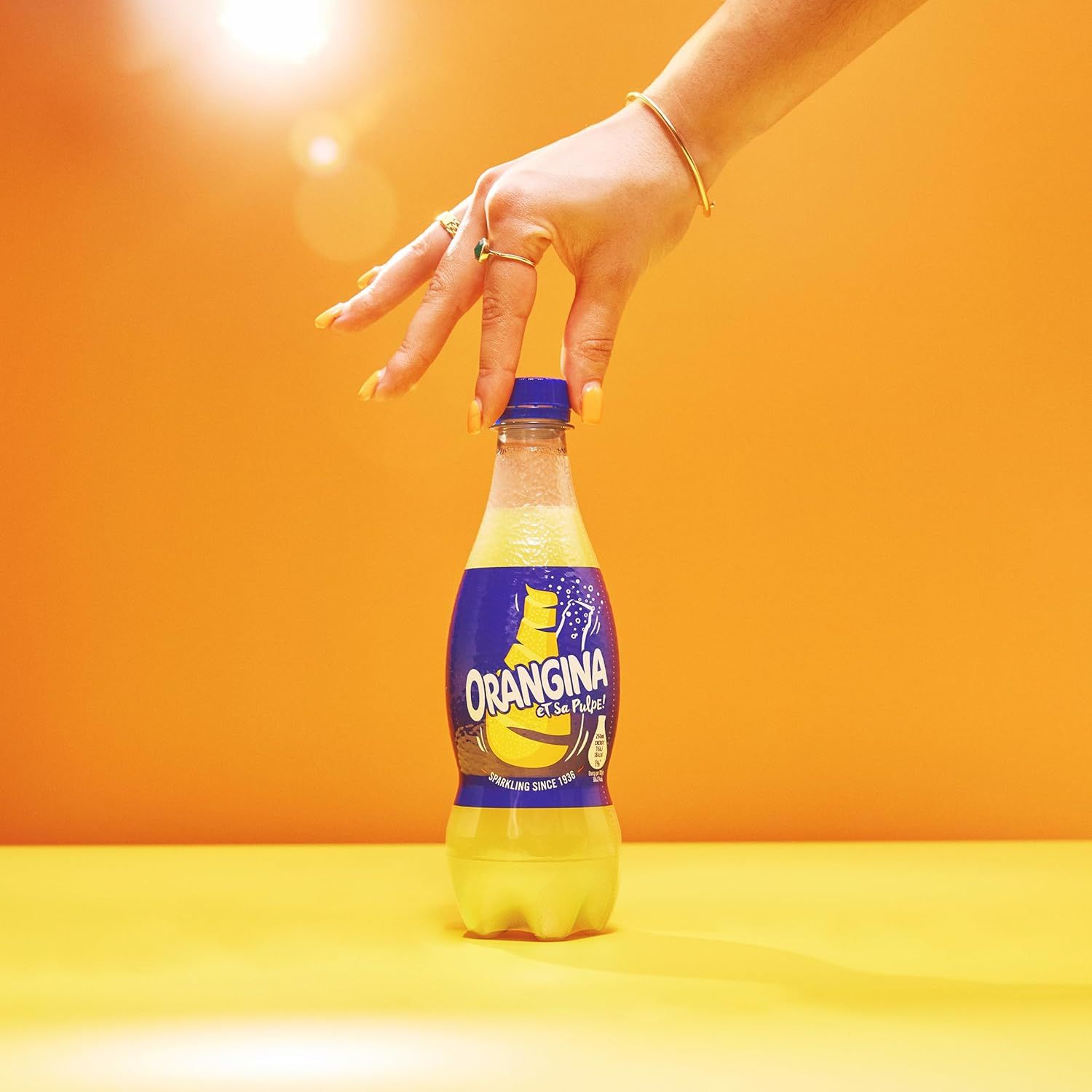Orangina Sparkling Fruit Drink 420ml Plastic Bottle