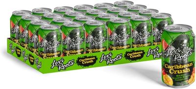 Levi Roots Caribbean Crush – Sparkling Fruit Juice Drink 330ml Can [CASE of 24]