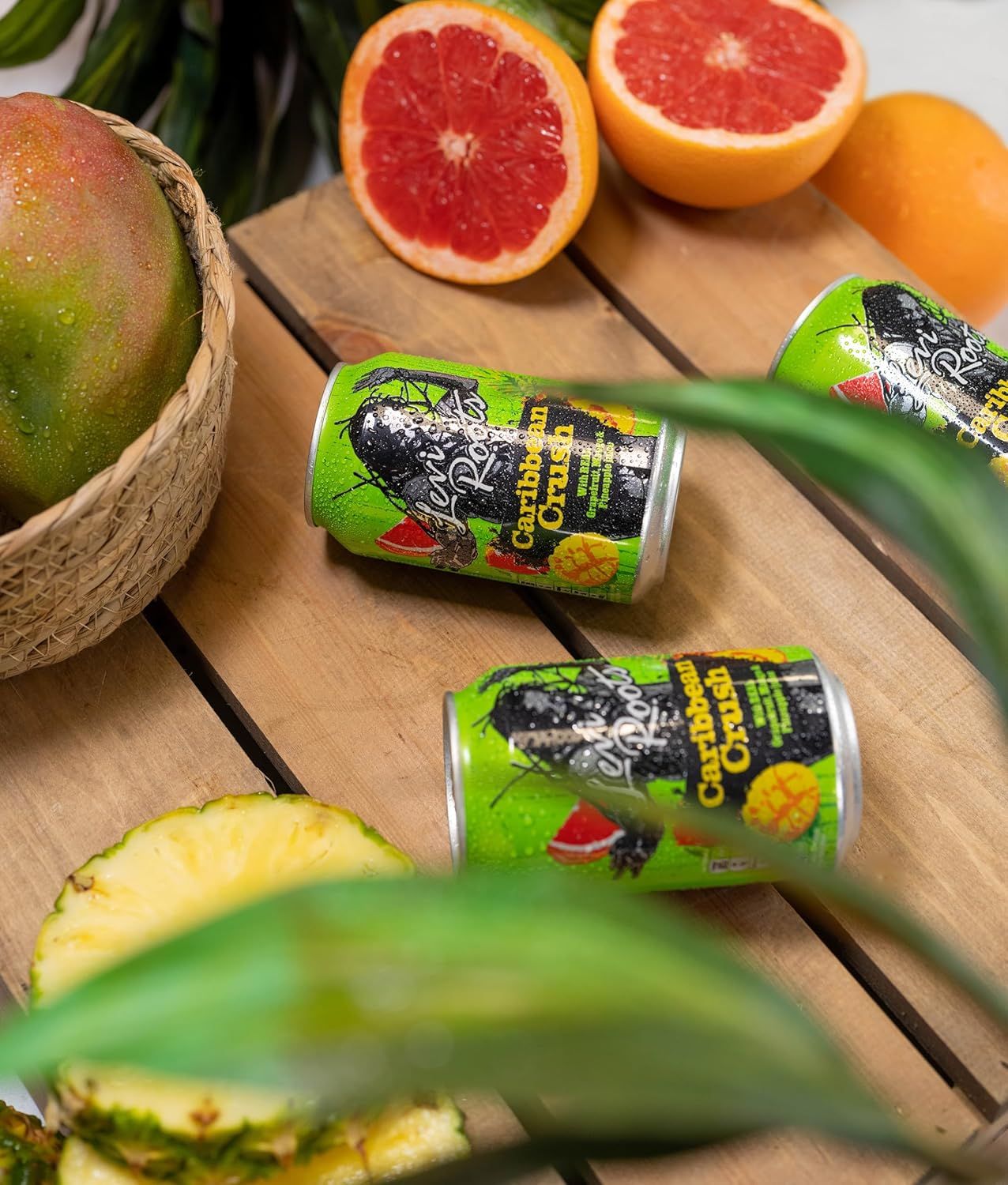 Levi Roots Caribbean Crush – Sparkling Fruit Juice Drink 330ml Can
