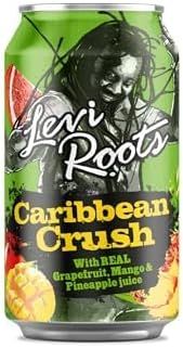 Levi Roots Caribbean Crush – Sparkling Fruit Juice Drink 330ml Can