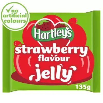 Hartley&#39;s Strawberry Flavour Jelly 135g
