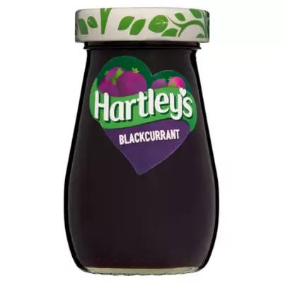 Hartley&#39;s Blackcurrant Jam 300g Glass Jar