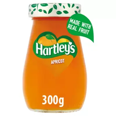 Hartley&#39;s Apricot Jam 300g Glass Jar